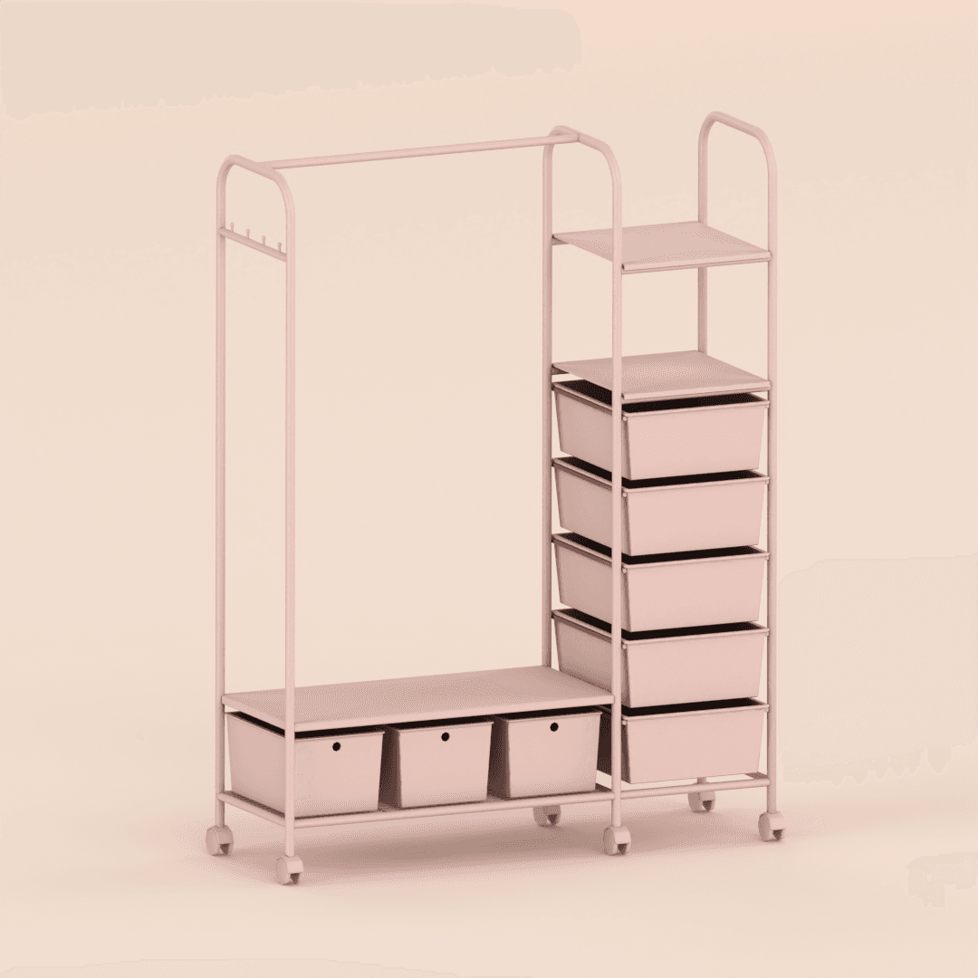 Галерея мода Напольный рейл Floor standing clothes hanger #3